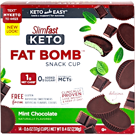 Keto Fat Bomb Snack Cup - Mint Chocolate